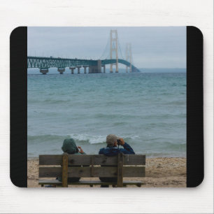Viewing Mackinac Bridge Mouse Pad