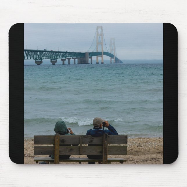 Viewing Mackinac Bridge Mouse Pad (Front)
