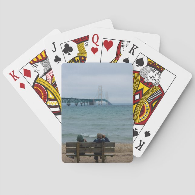 Viewing Mackinac Bridge Playing Cards (Back)