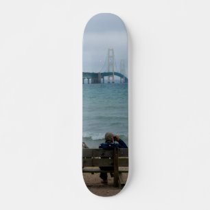 Viewing Mackinac Bridge Skateboard