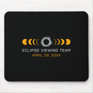 Viewing Team Funny Total Solar Eclipse Astronomy Mouse Pad
