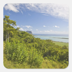 Viewpoint near Grand Riviere Noire, South Square Sticker