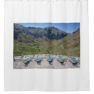 Viewpoint Teno Mountains Shower Curtain