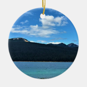 Views at Crescent Lake, Oregon Ceramic Ornament