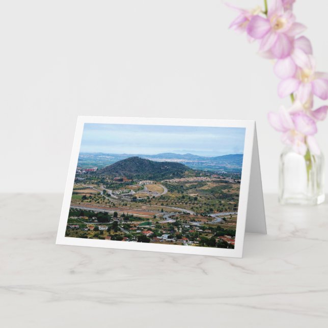 Views from Lliria, Valencia, Spain Card (Orchid)