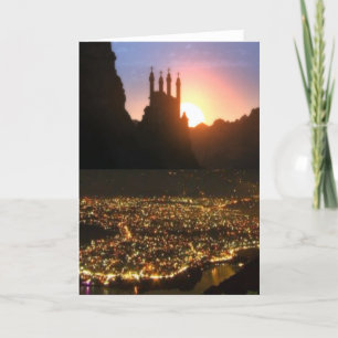Views from Nepal on way to MOUNT EVEREST Holiday Card