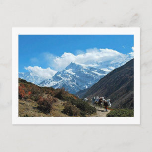 Views from Nepal on way to MOUNT EVEREST Postcard