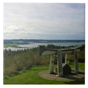 Views from the Astoria Column, Oregon Ceramic Tile