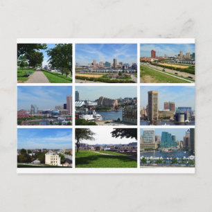 Views of Baltimore Postcard