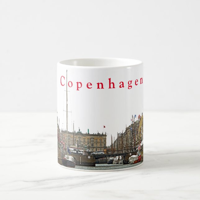Views of Copenhagen. Nyhavn. P. 1. Coffee Mug (Center)