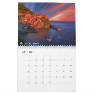 Views of Italy, France and California Calendar
