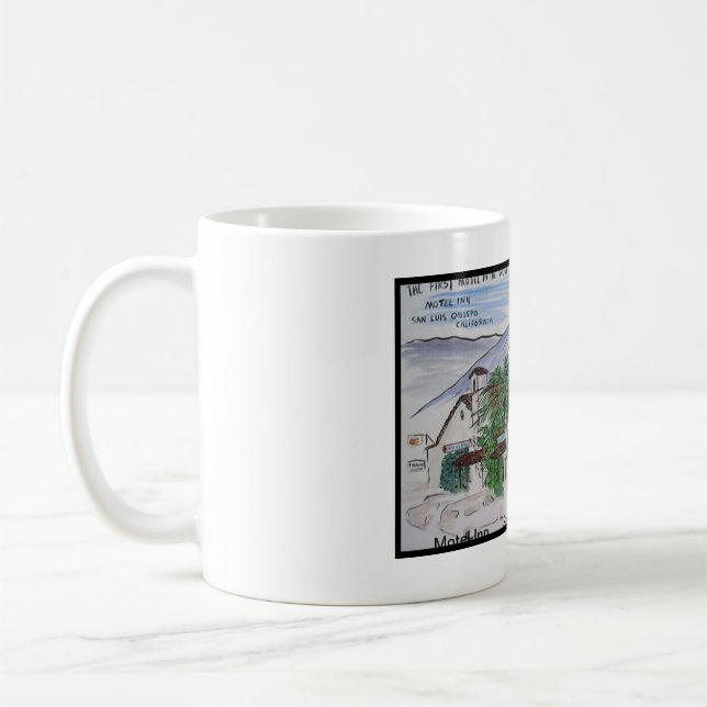 Views of San Luis Obispo, Motel Inn Coffee Mug (Left)