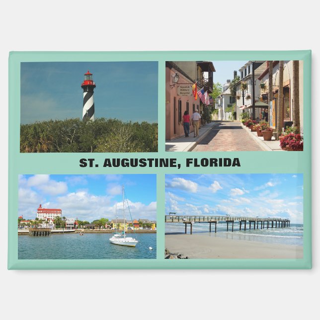Views of St. Augustine, Florida Magnet (Front)