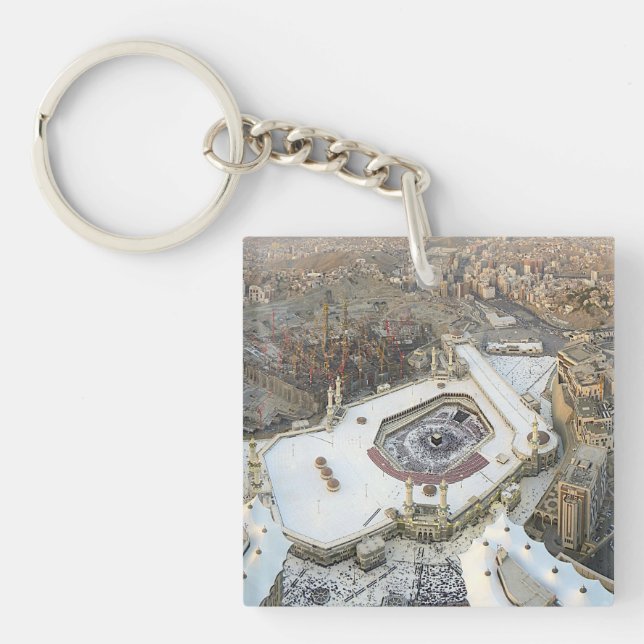 Views of the Kaaba, Masjid al-Haram, Mecca Key Ring (Front)