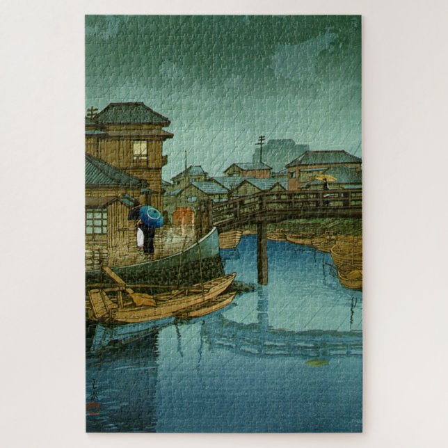 Views of Tokaido Shinagawa Kawase Hasui Jigsaw Puzzle (Vertical)