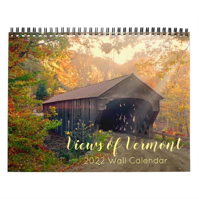 Views of Vermont 2022 Wall Calendar (Cover)