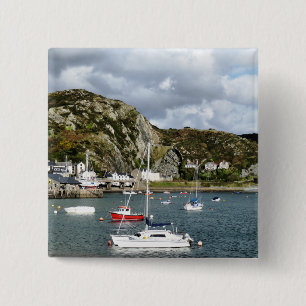 VIEWS OF WALES 15 CM SQUARE BADGE