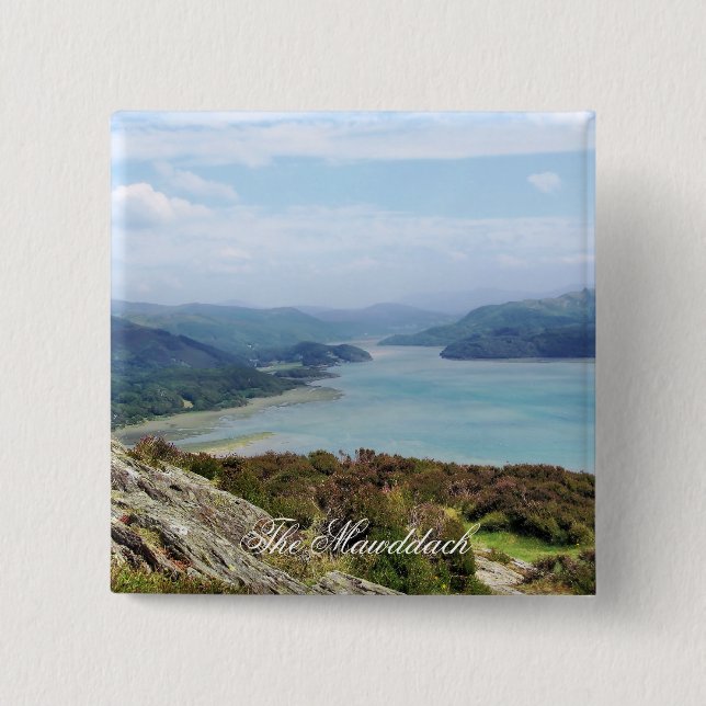 VIEWS OF WALES 15 CM SQUARE BADGE (Front)
