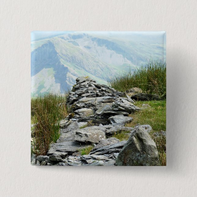 VIEWS OF WALES 15 CM SQUARE BADGE (Front)