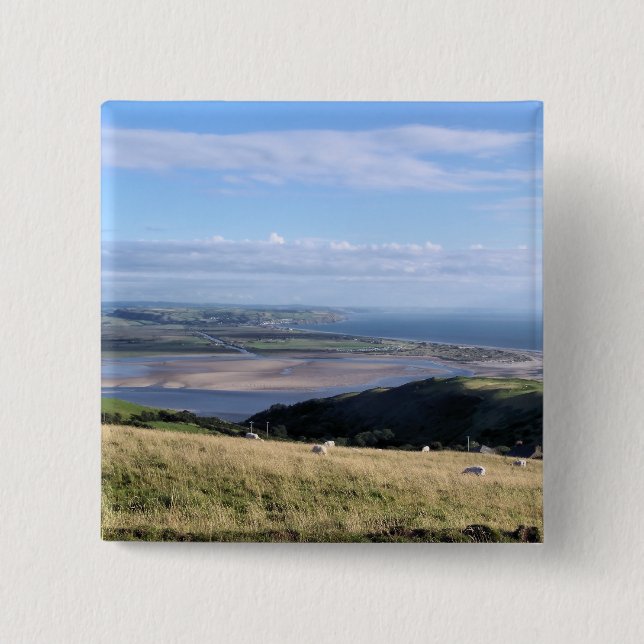 VIEWS OF WALES 15 CM SQUARE BADGE (Front)