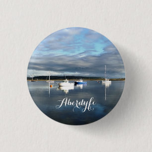 VIEWS OF WALES 3 CM ROUND BADGE