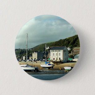 VIEWS OF WALES 6 CM ROUND BADGE