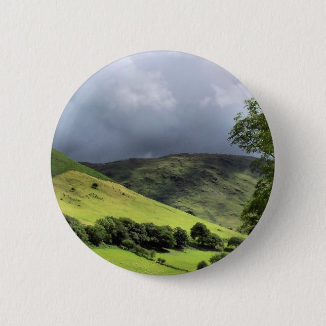 VIEWS OF WALES 6 CM ROUND BADGE (Front)