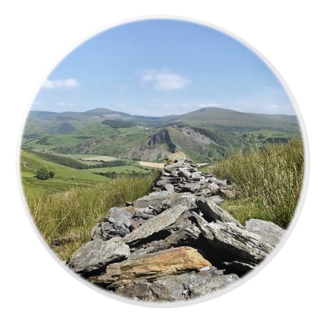 VIEWS OF WALES CERAMIC KNOB (Front)