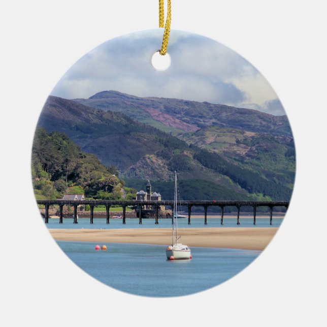 VIEWS OF WALES CERAMIC ORNAMENT (Front)