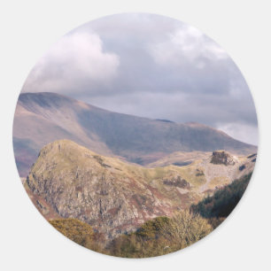 VIEWS OF WALES CLASSIC ROUND STICKER