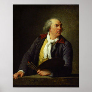 Vigée Le Brun - Portrait Of Hubert Robert 1788 Poster