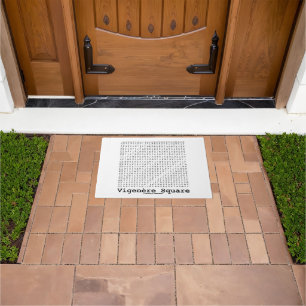 Vigenère Square Cryptography Tabula Rasa Doormat