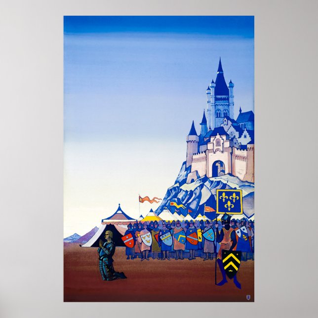 Vigil of Prayer. Joan of Arc by Nicholas Roerich Poster (Front)