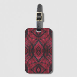 Vigilance Red Abstract Watercolor Art Luggage Tag