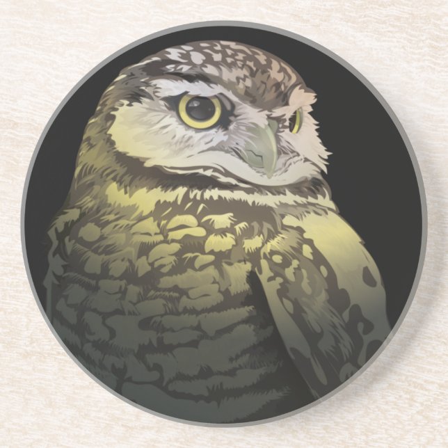 Vigilant Digital Owl Coaster (Front)