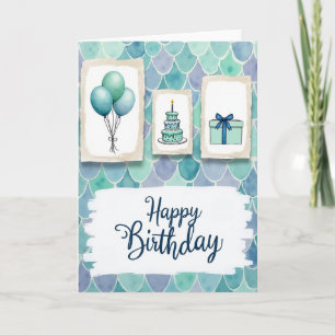 Vignette Cake Birthday Card
