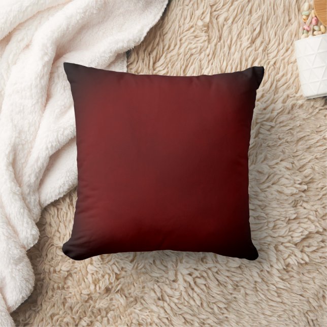 Vignetted Mottled Dark Burgundy Cushion (Blanket)