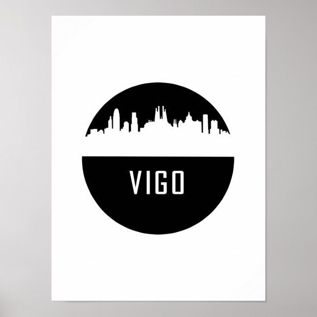 Vigo | cities of Spain Poster (Front)