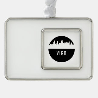Vigo | cities of Spain Silver Plated Framed Ornament