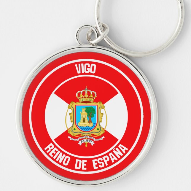 Vigo Round Emblem Key Ring (Front)
