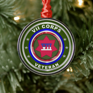 VII Armoured Corps Keepsake Christmas Metal Ornament