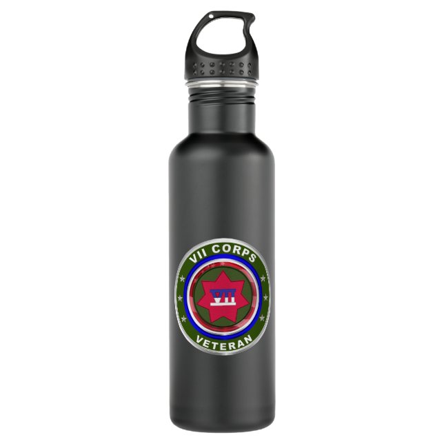 VII Armoured Corps Veteran 710 Ml Water Bottle (Front)