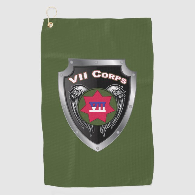 VII Armoured Corps Veteran Golf Towel (Front)