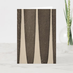 VII Stone pipes, So Calif Card