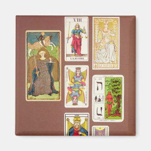 VIII Justice, seven tarot cards Magnet