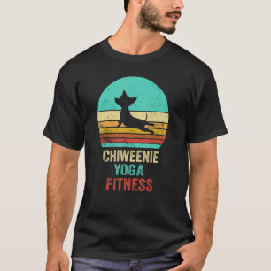 Viintag Chiweenie Yoga Fitness Chihuahua Dachshund T-Shirt