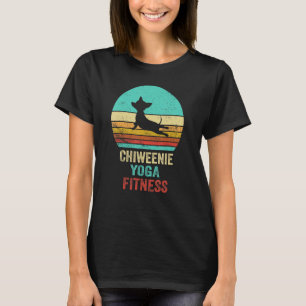 Viintag Chiweenie Yoga Fitness Chihuahua Dachshund T-Shirt