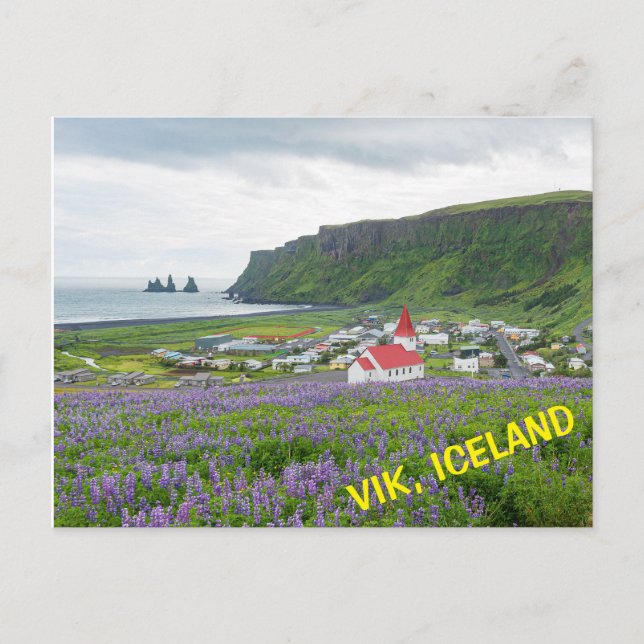 VIK, ICELAND POSTCARD (Front)