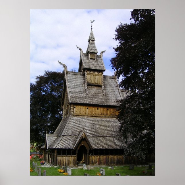 Vik Stave Church Poster (Front)