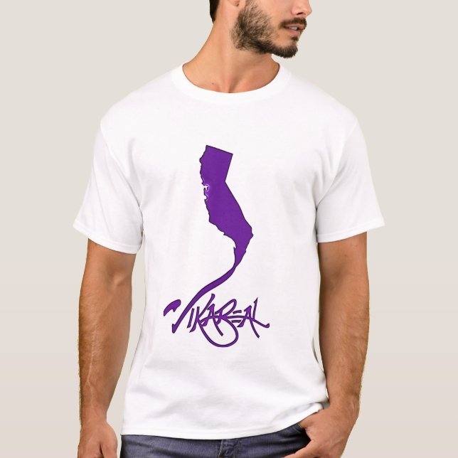 Vikareal California (violet) T-Shirt (Front)